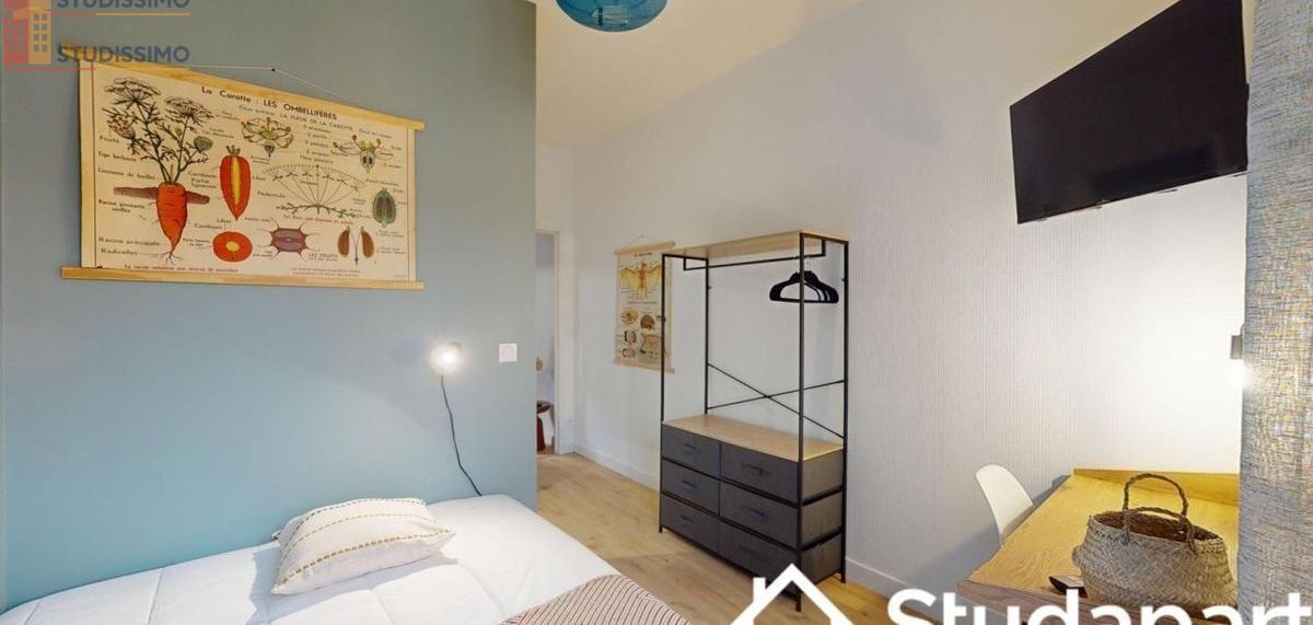 Studio meublé 11m² Bordeaux 33800 - Coin nuit, lumineux - Photo 2