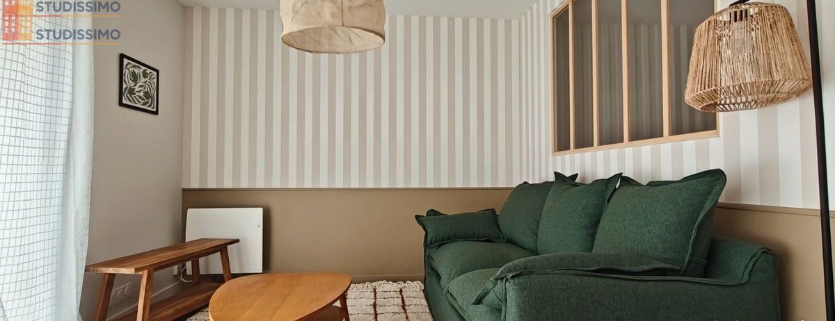 Studio meublé 31m² Rennes - Balcon, première location rénové - Photo 3