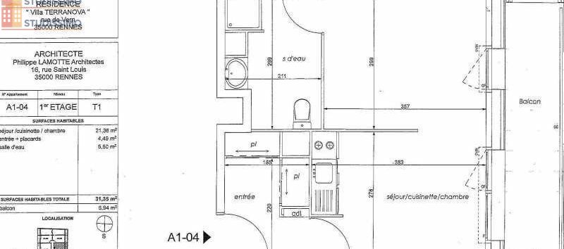 Studio 31m² Rennes 35000 - Photo 4