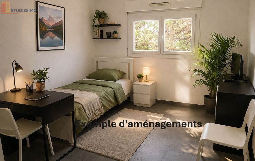 Studio meublé 20m² Saint-Aunès - Résidence étudiante, lumineux - Photo 1