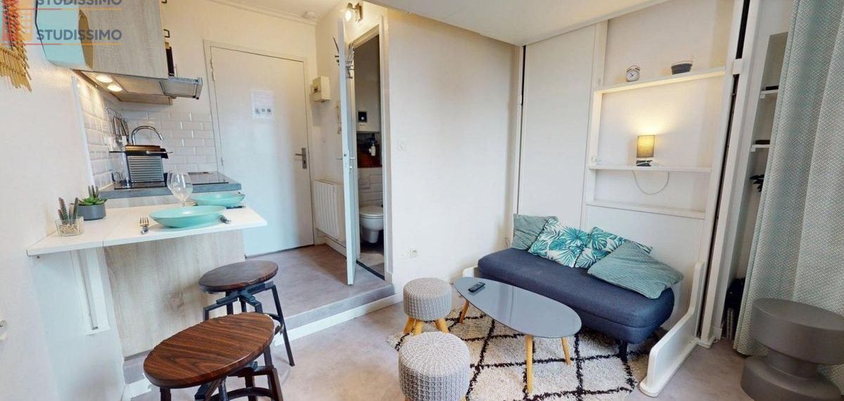 Studio meublé 13m² Rennes centre - Cozy, 4e étage - Photo 21