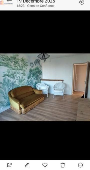 Studio meublé 11m² Bordeaux 33200 - Douche privative, étage élevé - Photo 6