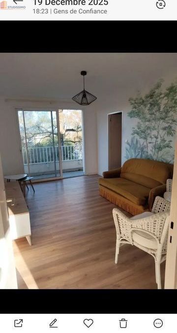 Studio meublé 11m² Bordeaux 33200 - Proche CHU et fac, bail mobilité - Photo 1