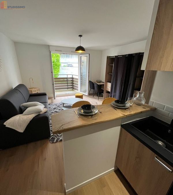 Studio 26m² Rennes hyper-centre - Meublé, balcon - Photo 1