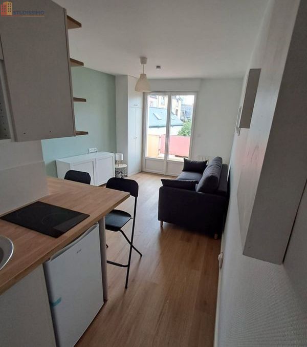 Studio meublé 17m² Rennes 35000 - Meublé, calme - Photo 2