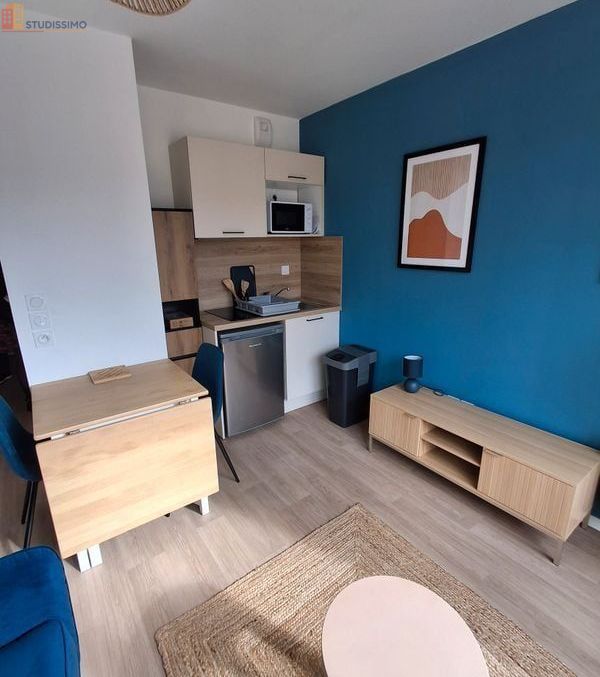 Studio meublé 20m² Rennes sud Gare - Proche métro, lumineux - Photo 5