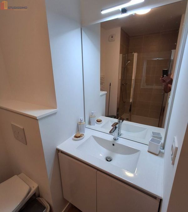 Studio meublé 20m² Rennes sud Gare - Proche métro, lumineux - Photo 3
