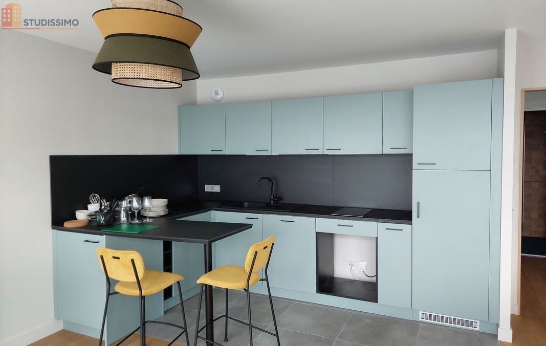 Studio meublé 37m² Rennes centre - Lumineux, 11e étage - Photo 5