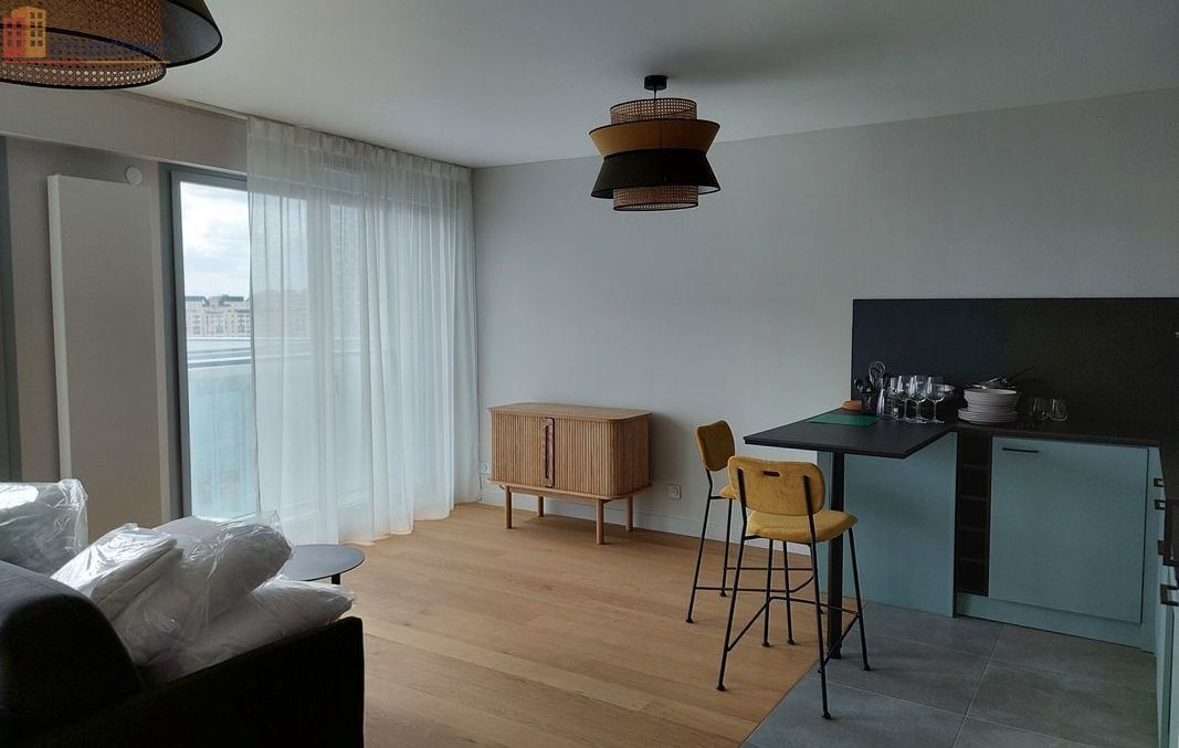 Studio meublé 37m² Rennes centre - Lumineux, 11e étage - Photo 3