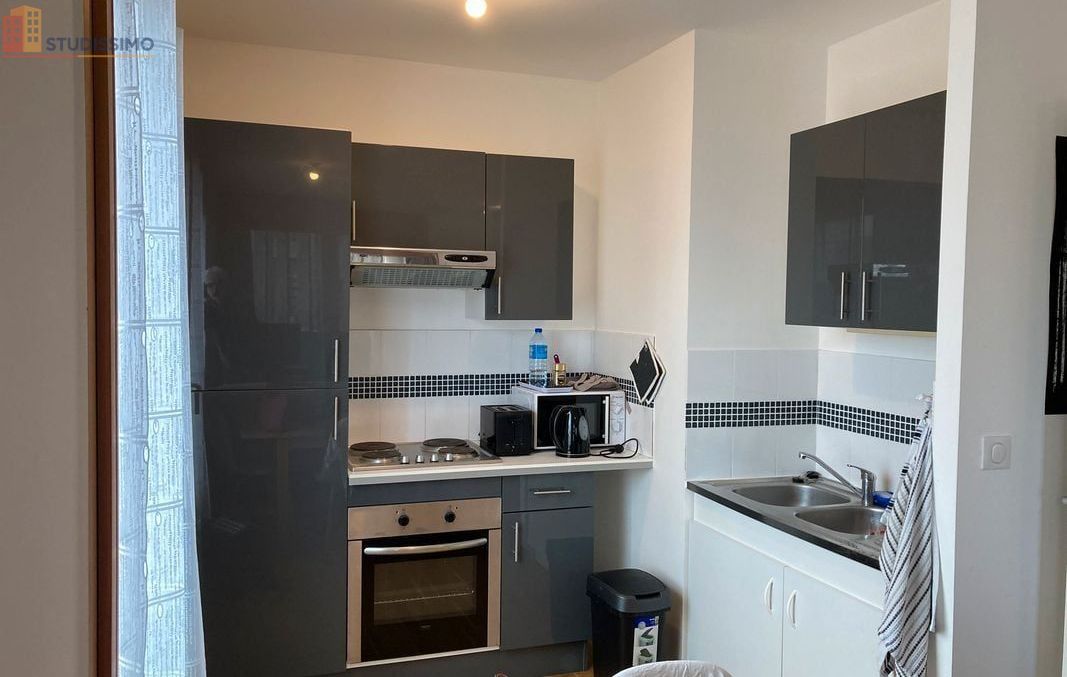 Studio meublé 30m² Tours 37200 - Balcon, équipé - Photo 3