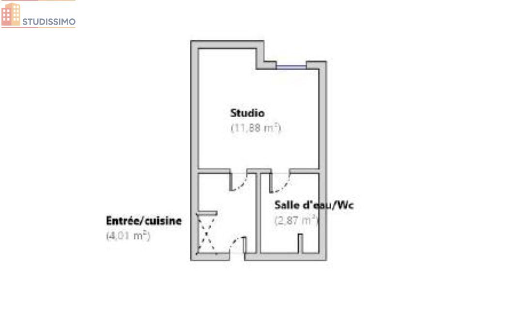 Studio meublé 18m² Tours 37000 - Meublé, étage 3/6 - Photo 1