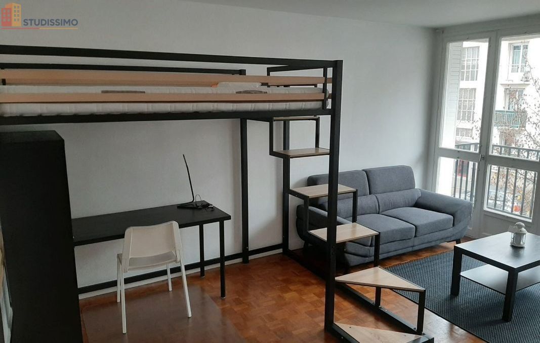 Studio meublé 27m² Tours 37000 - Parking, meublé - Photo 2
