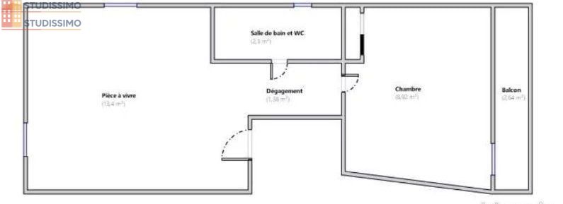 Studio 26m² Vizille 38220 - Photo 5