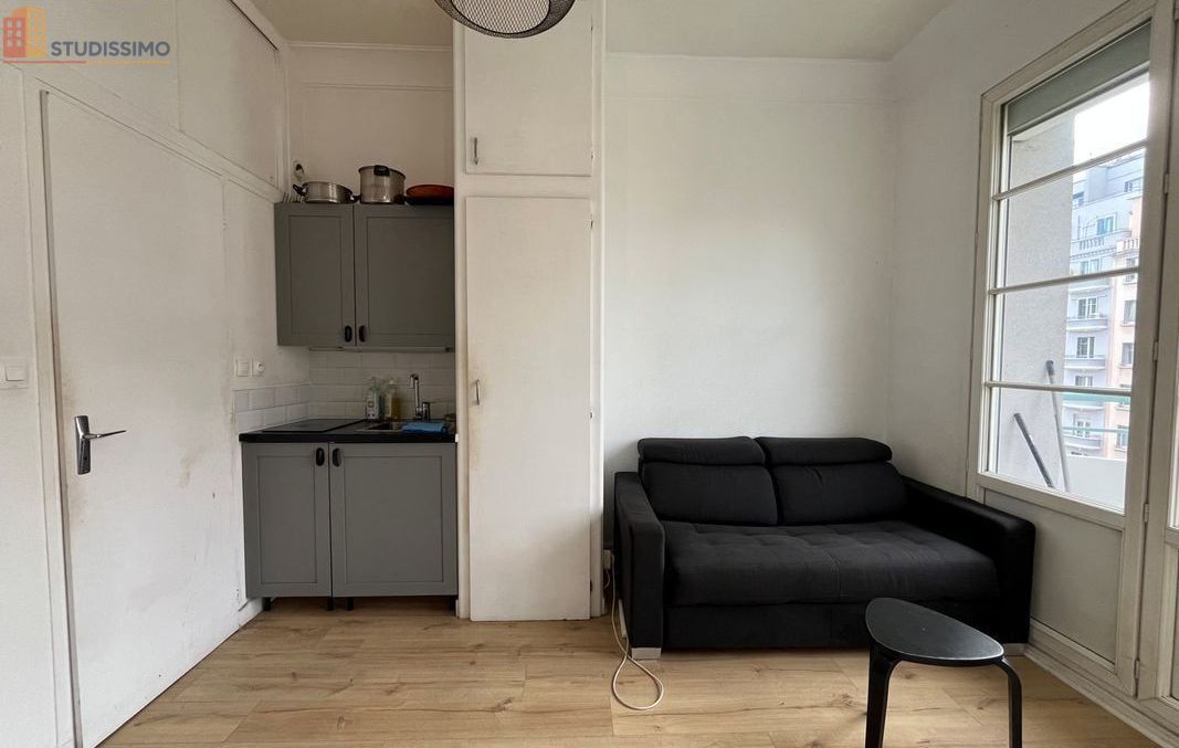 Studio 17m² Grenoble centre - Balcon, meublé - Photo 1