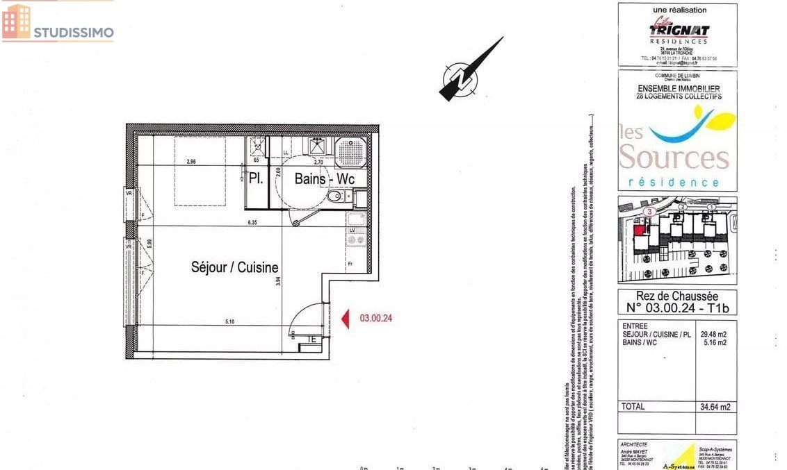 Studio 34m² Lumbin 38660 - Photo 2