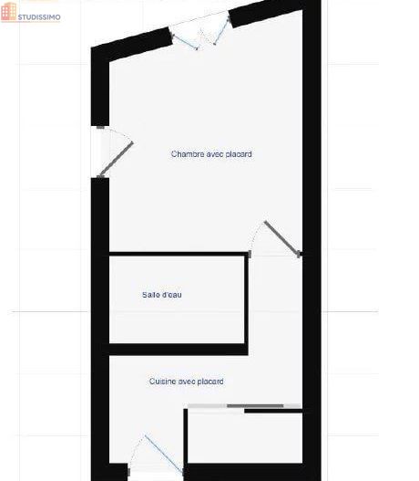 Studio 26m² Vizille - 1er étage, DPE D - Photo 2