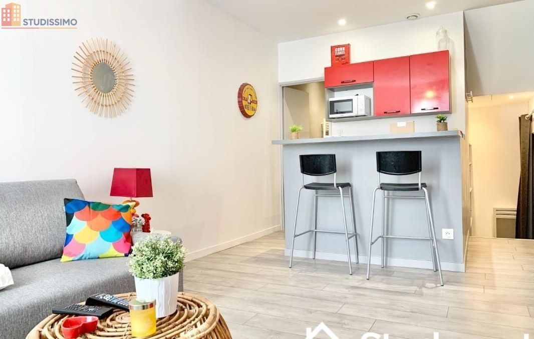 Studio meublé 28m² Grenoble centre - Lumineux, DPE A - Photo 1