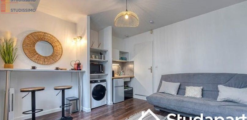 Studio meublé 21m² Grenoble centre - Lumineux, DPE A - Photo 4