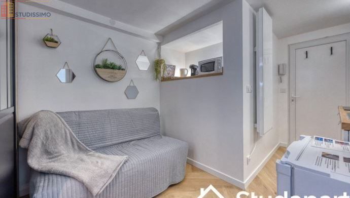 Studio meublé 10m² Grenoble centre - Lumineux, 4e étage - Photo 3