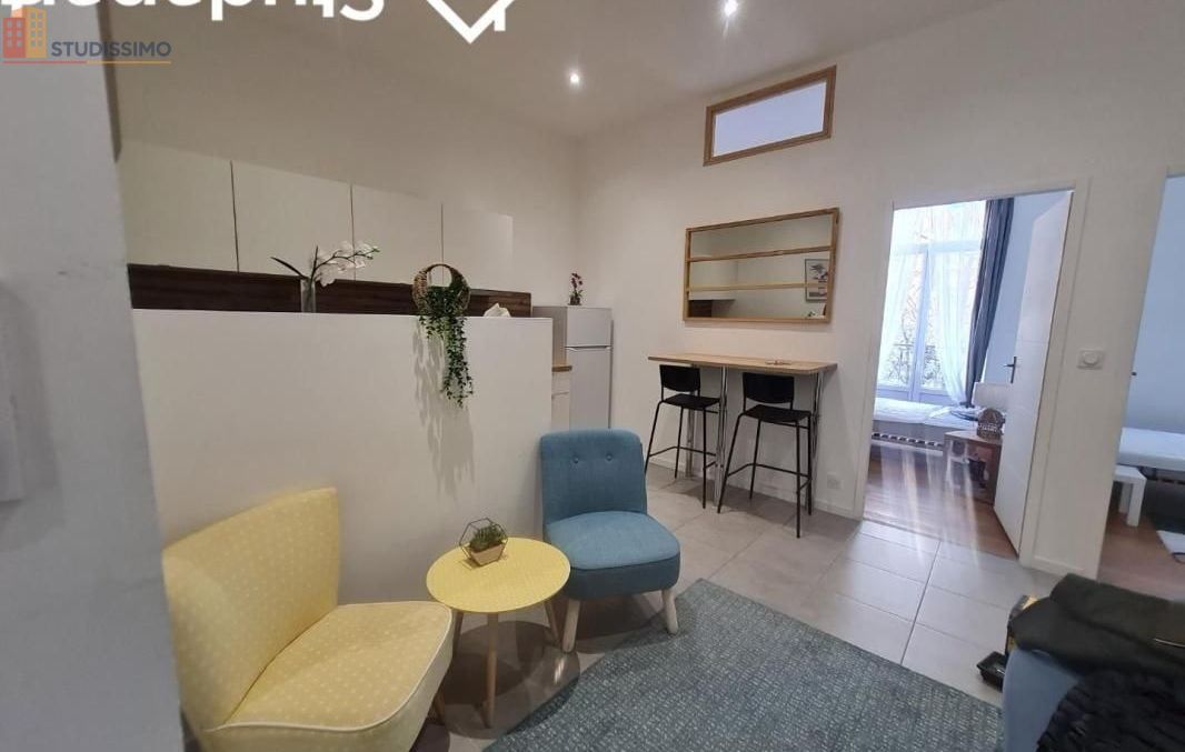 Studio meublé 12m² Grenoble 38000 - Meublé, DPE A - Photo 1