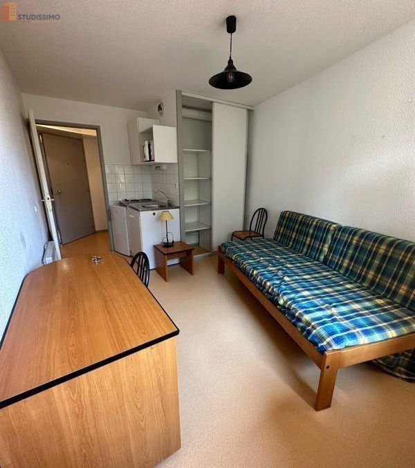 Studio meublé 19m² Gières - Résidence étudiante, proche campus - Photo 1
