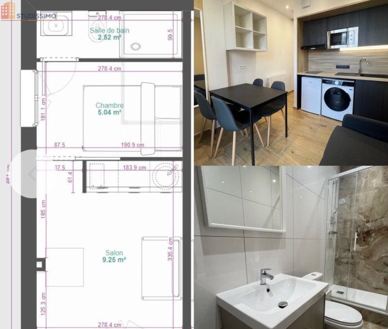 Studio meublé 18m² Grenoble Europole - Neuf, lumineux - Photo 8