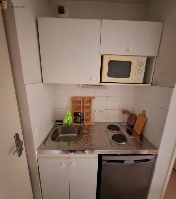 Studio meublé 20m² Grenoble 38100 - Résidence sécurisée, bon état - Photo 3
