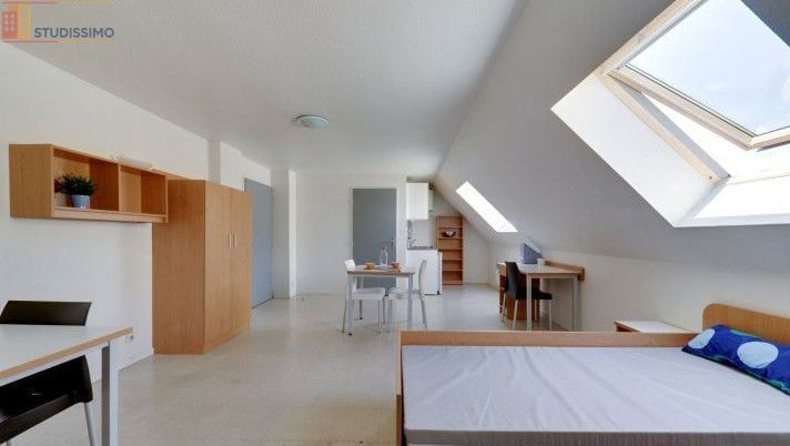 Studio meublé 18m² Grenoble centre - Étage élevé, lumineux - Photo 0