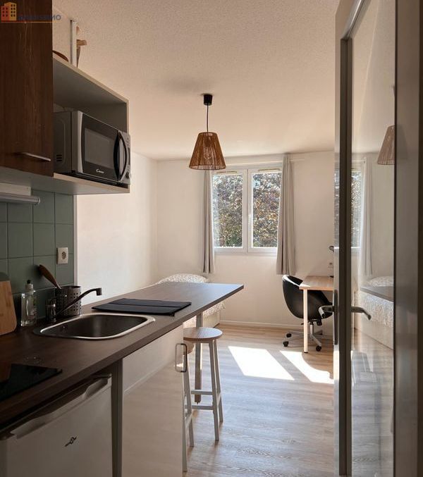 Studio meublé 19m² Gières - Résidence étudiante, proche campus - Photo 8