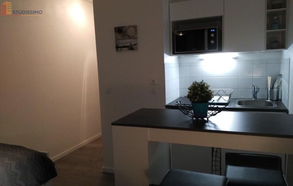Studio meublé 20m² Grenoble - Balcon, lumineux - Photo 1