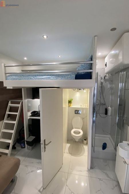 Studio meublé 13m² Grenoble centre - Meublé, 1er étage - Photo 2