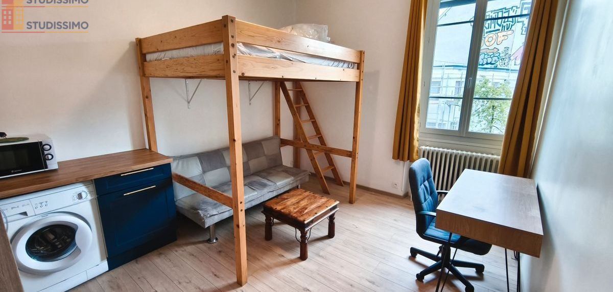 Studio meublé 21m² Grenoble centre - Meublé, 3e étage - Photo 3