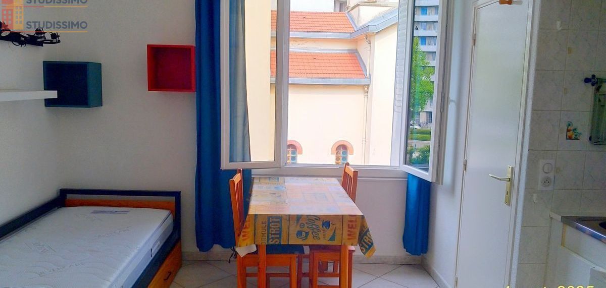 Studio meublé 17m² Grenoble 38100 - Pour étudiant, lumineux - Photo 2