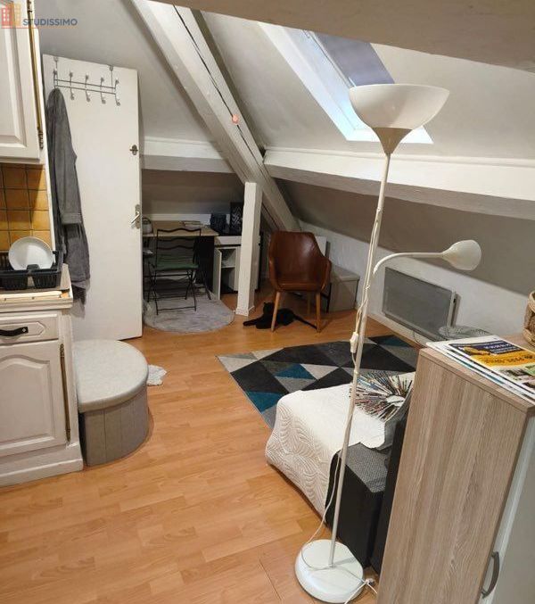 Studio meublé 20m² Rives 38140 - Coin chambre, 3e étage - Photo 12