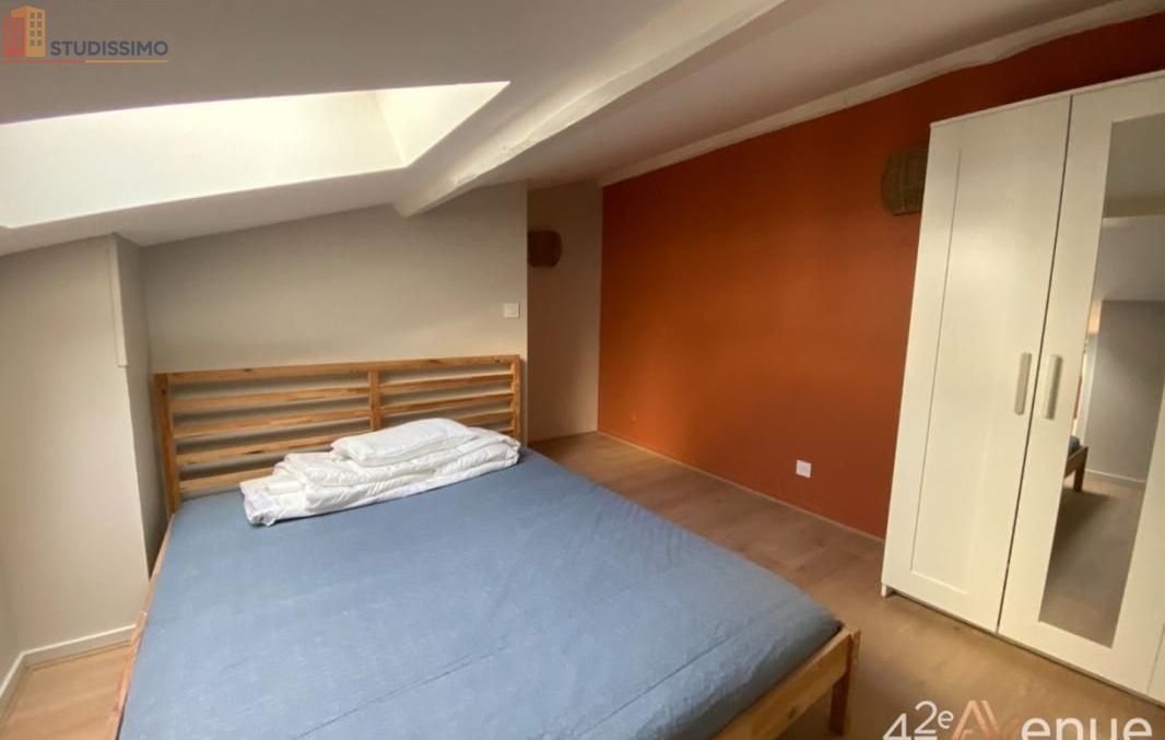 Studio meublé 21m² Saint-Étienne 42000 - Meublé, DPE D - Photo 1