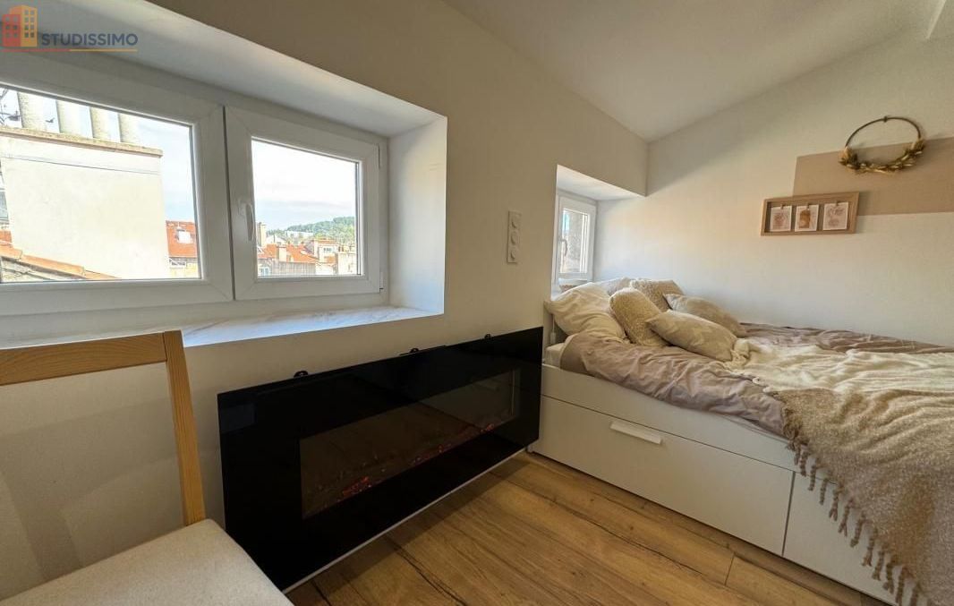 Studio meublé 23m² Saint-Étienne 42000 - Lumineux, 5e étage - Photo 1
