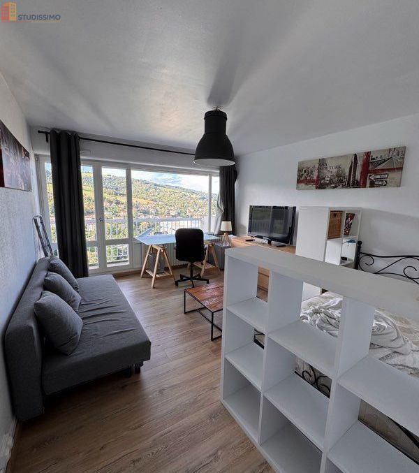 Studio meublé 36m² Saint-Étienne - Balcon, vue magnifique - Photo 1