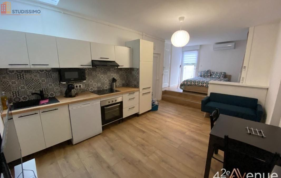 Studio meublé 28m² Saint-Étienne 42000 - Meublé, 1 pièce - Photo 1