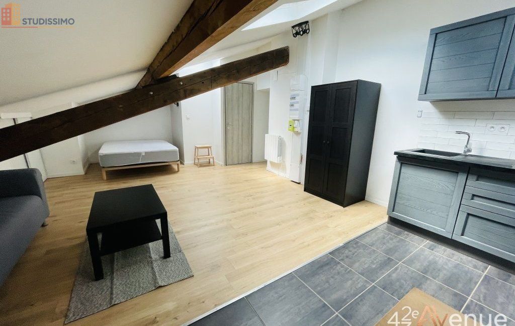Studio 21m² Saint-Étienne 42000 - Meublé, dernier étage - Photo 4