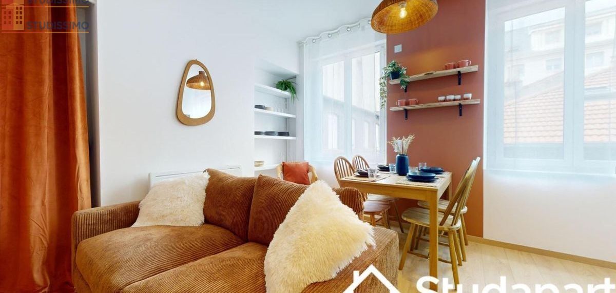 Studio meublé 12m² Saint-Étienne 42000 - Meublé, DPE A - Photo 1