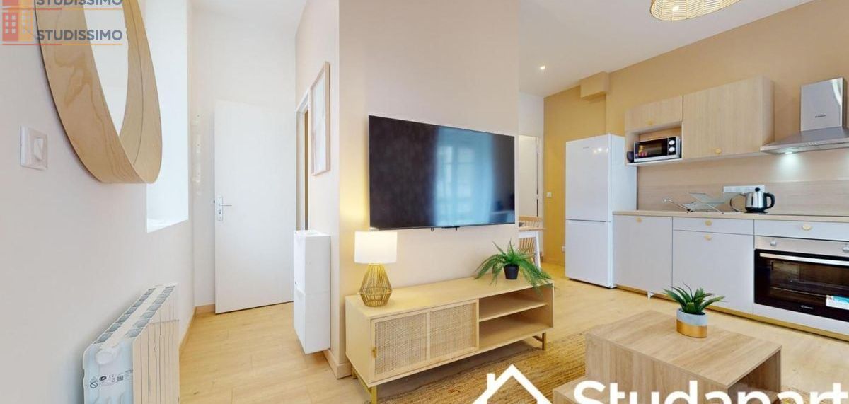 Studio meublé 9m² Saint-Étienne 42000 - Meublé, DPE A - Photo 1