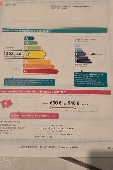 Studio 33m² Saint-Étienne 42100 - Meublé, lumineux - Photo 13