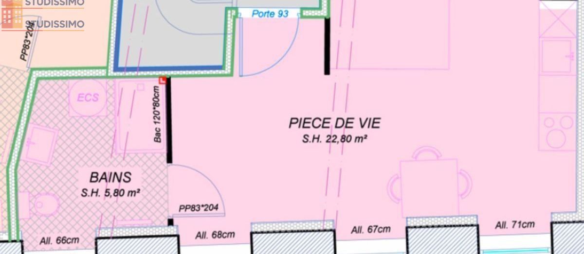 Studio 29m² Montbrison - Parking, proche école infirmière - Photo 5