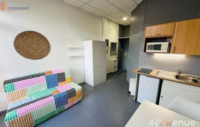 Studio 19m² Saint-Étienne 42000 - Meublé, étage élevé - Photo 24