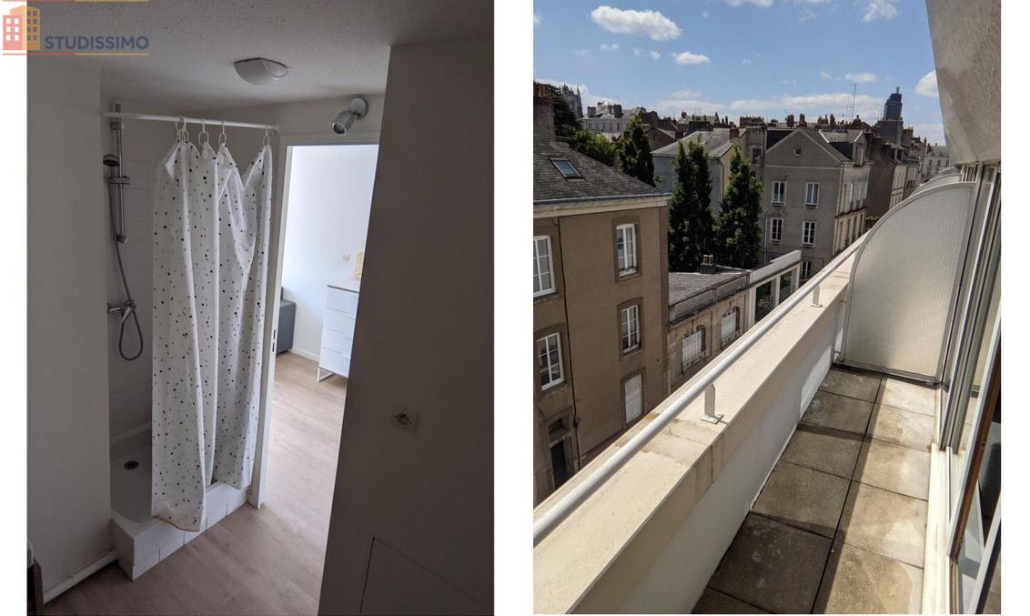 Studio meublé 19m² Nantes centre - Terrasse, lumineux - Photo 1