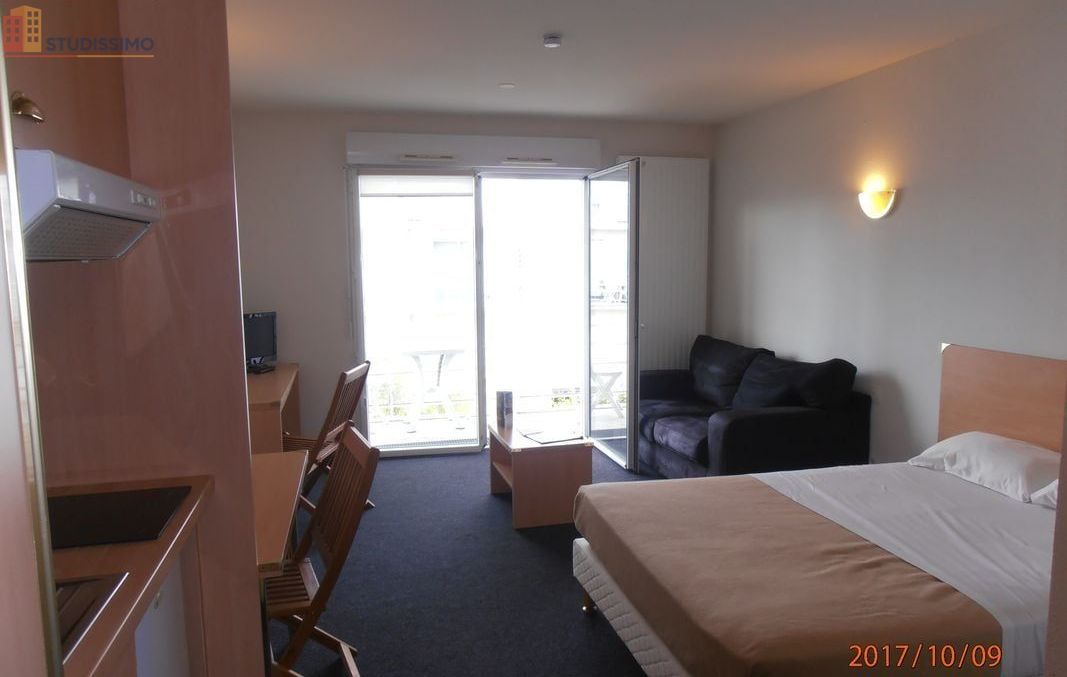 Studio meublé 28m² Nantes nord - Balcon, lumineux - Photo 9