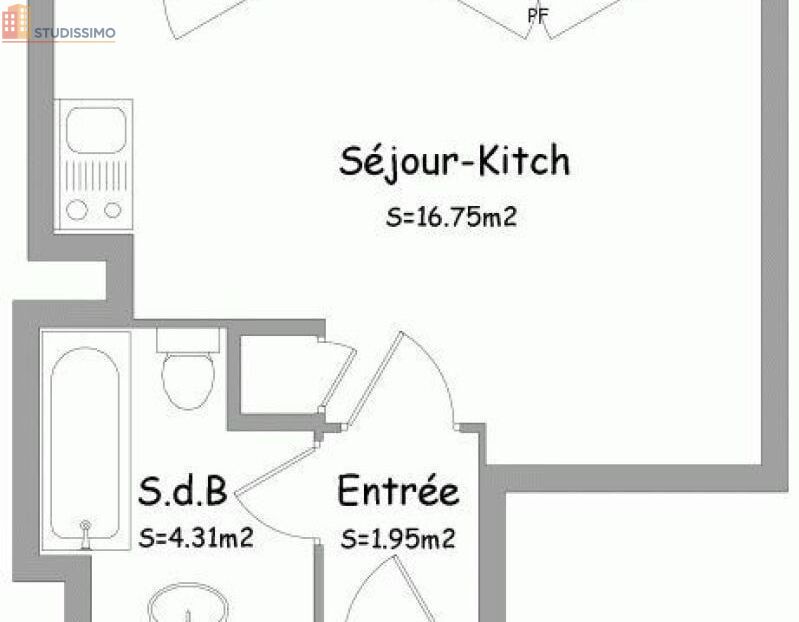 Studio 23m² Orléans 45100 - Photo 2