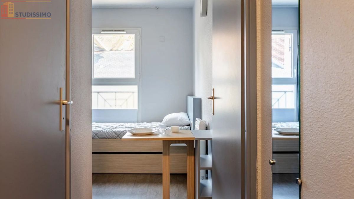 Studio meublé 14m² Nantes 44100 - Étage élevé, lumineux - Photo 1