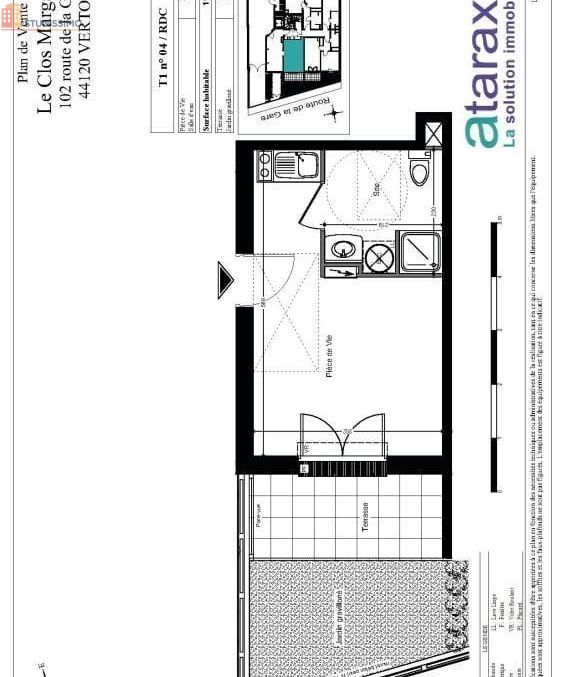 Studio 19m² Vertou 44120 - Photo 5