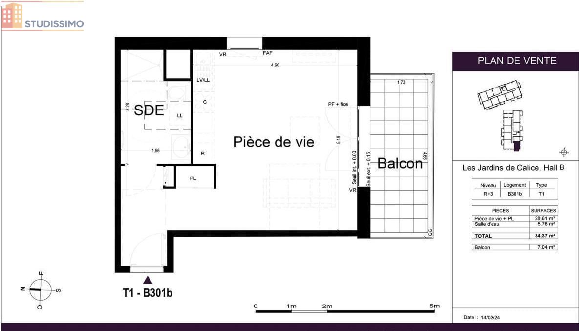 Studio 34m² La Chapelle-Saint-Mesmin - 1 pièce - Photo 1